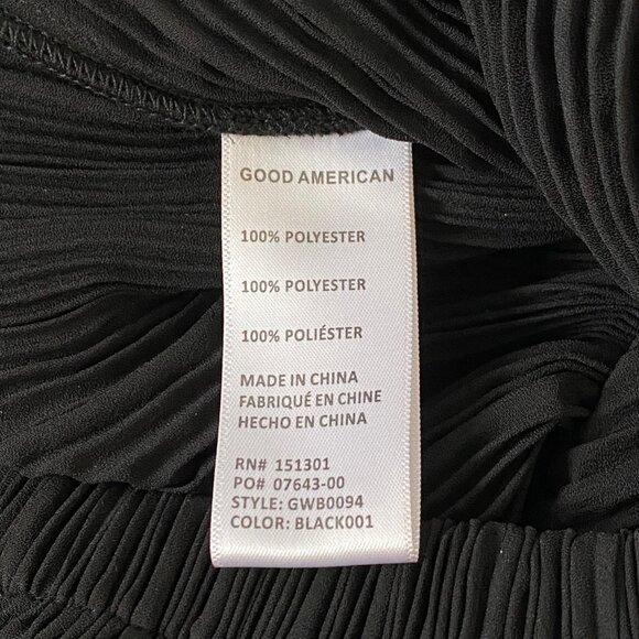 Good American Plisse Pleated Wide Leg Pant size 3/4 - L/XL - Picture 14 of 15